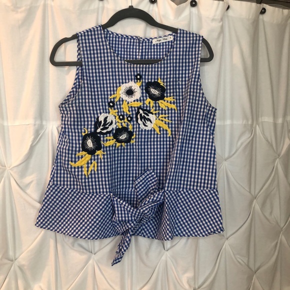 Blue Checkered Tank - Picture 1 of 3